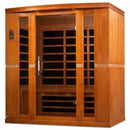 Golden Designs Sauna: Dynamic "Bergamo" 4 Person Low EMF Far Infrared Sauna - DYN-6440-01