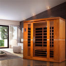 Golden Designs Sauna: Dynamic "Bergamo" 4 Person Low EMF Far Infrared Sauna - DYN-6440-01
