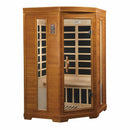 Golden Designs Sauna: Dynamic "Heming" 2 Person Corner Low EMF Far Infrared Sauna - DYN-6225-02