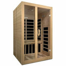 Golden Designs Sauna: Dynamic "Santiago" 2 Person Low EMF Far Infrared Sauna - DYN-6209-01