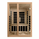 Golden Designs Sauna: Dynamic "Santiago" 2 Person Low EMF Far Infrared Sauna - DYN-6209-01