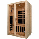 Golden Designs Sauna: Dynamic "Santiago" 2 Person Low EMF Far Infrared Sauna - DYN-6209-01
