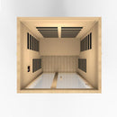 Golden Designs Sauna: Dynamic "Santiago" 2 Person Low EMF Far Infrared Sauna - DYN-6209-01