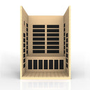 Golden Designs Sauna: Dynamic "Santiago" 2 Person Low EMF Far Infrared Sauna - DYN-6209-01