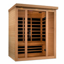 Golden Designs Sauna: Dynamic "Toscana" 3 Person Ultra Low EMF Far Infrared Sauna - DYN-6315-02