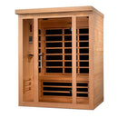 Golden Designs Sauna: Dynamic "Toscana" 3 Person Ultra Low EMF Far Infrared Sauna - DYN-6315-02