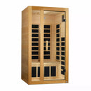 Golden Designs Sauna: Gracia - 1-2 Person Low EMF FAR Infrared Sauna