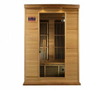 Golden Designs Sauna: Maxxus 2 Person Low EMF FAR Infrared Carbon Sauna - Canadian Red Cedar - MX-K206-01 CED