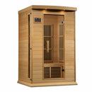Golden Designs Sauna: Maxxus 2 Person Near Zero EMF FAR Infrared Carbon - Canadian Hemlock - MX-K206-01-ZF