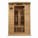 Golden Designs Sauna: Maxxus 2 Person Near Zero EMF FAR Infrared Carbon - Canadian Hemlock - MX-K206-01-ZF