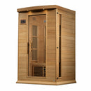 Golden Designs Sauna: Maxxus 2 Person Near Zero EMF FAR Infrared Carbon - Canadian Hemlock - MX-K206-01-ZF