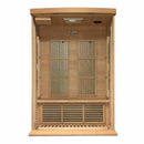 Golden Designs Sauna: Maxxus 2 Person Near Zero EMF FAR Infrared Carbon - Canadian Hemlock - MX-K206-01-ZF
