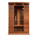 Golden Designs Sauna: Maxxus 2 Person Near Zero EMF FAR Infrared Carbon - Canadian Red Cedar - MX-K206-01-ZF CED