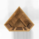 Golden Designs Sauna: Maxxus 3 Person Corner Low EMF FAR Infrared Carbon - Canadian Red Cedar - MX-K356-01 CED