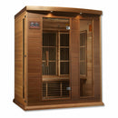 Golden Designs Sauna: Maxxus 3 Person Low EMF FAR Infrared Carbon - Canadian Red Cedar - MX-K306-01 CED