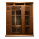 Golden Designs Sauna: Maxxus 3 Person Low EMF FAR Infrared Carbon - Canadian Red Cedar - MX-K306-01 CED