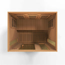 Golden Designs Sauna: Maxxus 3 Person Low EMF FAR Infrared Carbon - Canadian Red Cedar - MX-K306-01 CED