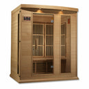 Golden Designs Sauna: Maxxus 3-Person Low EMF FAR Infrared Sauna - Canadian Hemlock -MX-K306-01