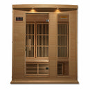 Golden Designs Sauna: Maxxus 3-Person Low EMF FAR Infrared Sauna - Canadian Hemlock -MX-K306-01