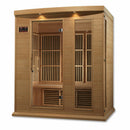 Golden Designs Sauna: Maxxus 3-Person Low EMF FAR Infrared Sauna - Canadian Hemlock -MX-K306-01