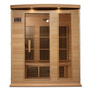 Golden Designs Sauna: Maxxus 3 Person Near Zero EMF FAR Infrared Carbon - Canadian Hemlock - MX-K306-01-ZF