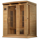Golden Designs Sauna: Maxxus 3 Person Near Zero EMF FAR Infrared Carbon - Canadian Hemlock - MX-K306-01-ZF