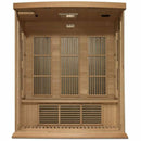 Golden Designs Sauna: Maxxus 3 Person Near Zero EMF FAR Infrared Carbon - Canadian Hemlock - MX-K306-01-ZF