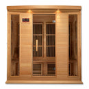 Golden Designs Sauna: Maxxus 4 Person Low EMF FAR Infrared Carbon - Canadian Hemlock - MX-K406-01