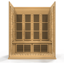 Golden Designs Sauna: Maxxus 4 Person Low EMF FAR Infrared Carbon - Canadian Hemlock - MX-K406-01
