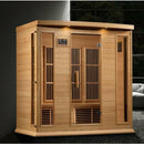 Golden Designs Sauna: Maxxus 4 Person Near Zero EMF FAR Infrared Carbon - Canadian Hemlock - MX-K406-01-ZF