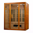 Golden Designs Sauna: Maxxus "Alpine" Dual Tech 3 person Low EMF FAR Infrared Sauna Canadian Hemlock