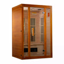 Golden Designs Sauna: Maxxus "Aspen" Dual Tech 2 person Low EMF FAR Infrared Sauna Canadian Hemlock