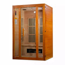 Golden Designs Sauna: Maxxus "Aspen" Dual Tech 2 person Low EMF FAR Infrared Sauna Canadian Hemlock