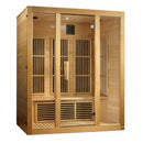 Golden Designs Sauna: Maxxus "Bellevue" 3 Person Low EMF FAR Infrared Sauna - MX-J306-01