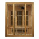 Golden Designs Sauna: Maxxus "Bellevue" 3 Person Low EMF FAR Infrared Sauna - MX-J306-01