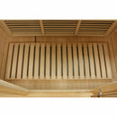 Golden Designs Sauna: Maxxus "Chaumont Edition" 3 Person Corner Near Zero EMF FAR Infrared Carbon - Canadian Red Cedar - MK-K356-01-ZF CED