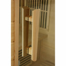 Golden Designs Sauna: Maxxus "Chaumont Edition" 3 Person Corner Near Zero EMF FAR Infrared Carbon - Canadian Red Cedar - MK-K356-01-ZF CED