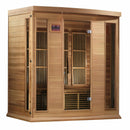 Golden Designs Sauna: Maxxus "Montilemar Edition" 4 Person Near Zero EMF FAR Infrared Carbon - Canadian Red Cedar - MX-K406-01-ZF CED