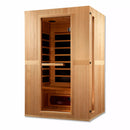 Golden Designs Sauna: Maxxus "Serenity" Dual Tech 2 person Low EMF FAR Infrared Sauna Canadian Hemlock