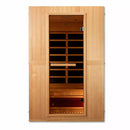Golden Designs Sauna: Maxxus "Serenity" Dual Tech 2 person Low EMF FAR Infrared Sauna Canadian Hemlock