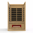 Golden Designs Sauna: Maxxus "Serenity" Dual Tech 2 person Low EMF FAR Infrared Sauna Canadian Hemlock