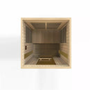Golden Designs Sauna: Maxxus "Serenity" Dual Tech 2 person Low EMF FAR Infrared Sauna Canadian Hemlock