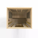 Golden Designs Sauna: Maxxus "Trinity" Dual Tech 3 person Low EMF FAR Infrared Sauna Canadian Hemlock