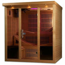 Golden Designs Sauna: "Monaco Elite" 6 Person PureTech™ Near Zero Far Infrared Sauna - GDI-6996-01