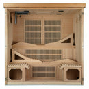 Golden Designs Sauna: "Monaco Elite" 6 Person PureTech™ Near Zero Far Infrared Sauna - GDI-6996-01