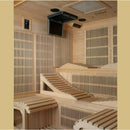Golden Designs Sauna: "Monaco Elite" 6 Person PureTech™ Near Zero Far Infrared Sauna - GDI-6996-01