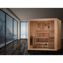 Golden Designs Sauna: "Osla Edition" 6 Person Traditional Steam Sauna - Canadian Red Cedar