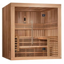 Golden Designs Sauna: "Osla Edition" 6 Person Traditional Steam Sauna - Canadian Red Cedar