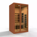 Golden Designs Sauna: Santiago 2 Person Full Spectrum Infrared Sauna - Canadian Hemlock