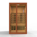 Golden Designs Sauna: Santiago 2 Person Full Spectrum Infrared Sauna - Canadian Hemlock